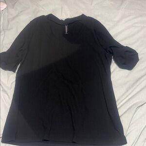 Classic Black Long Sleeve Women's Top